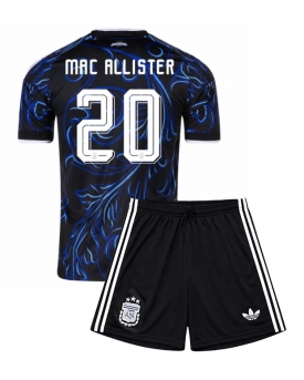 Billige Fotballdrakt Argentina Alexis Mac Allister #20 Replika Bortedraktsett Barn VM 2026 Kortermet (med bukser)